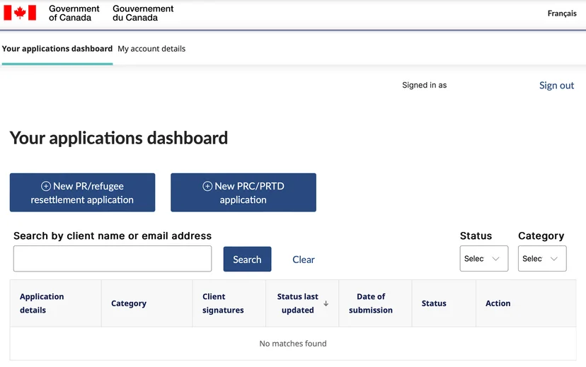 Permanent Residence Representative Portal