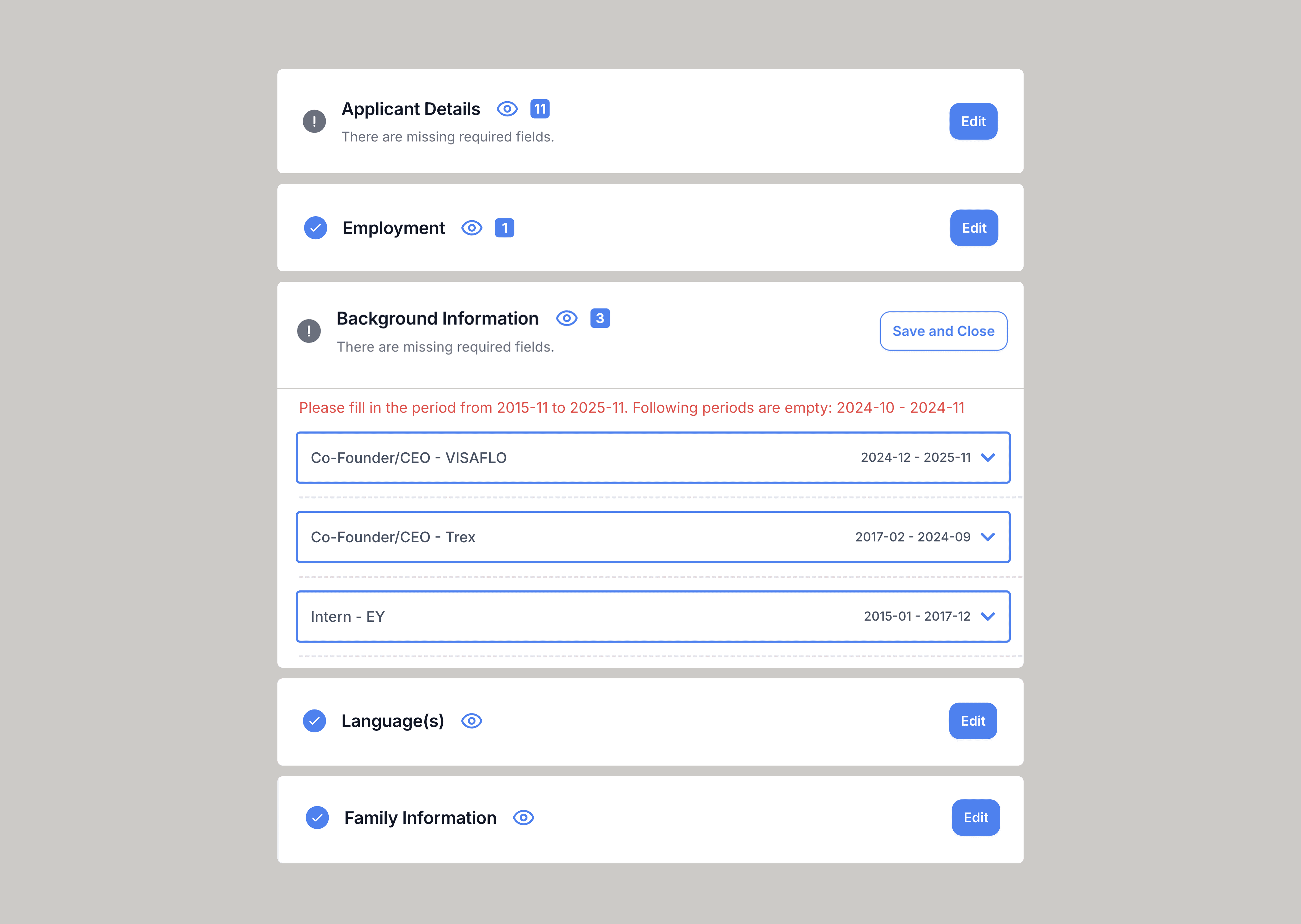 Smart Validations