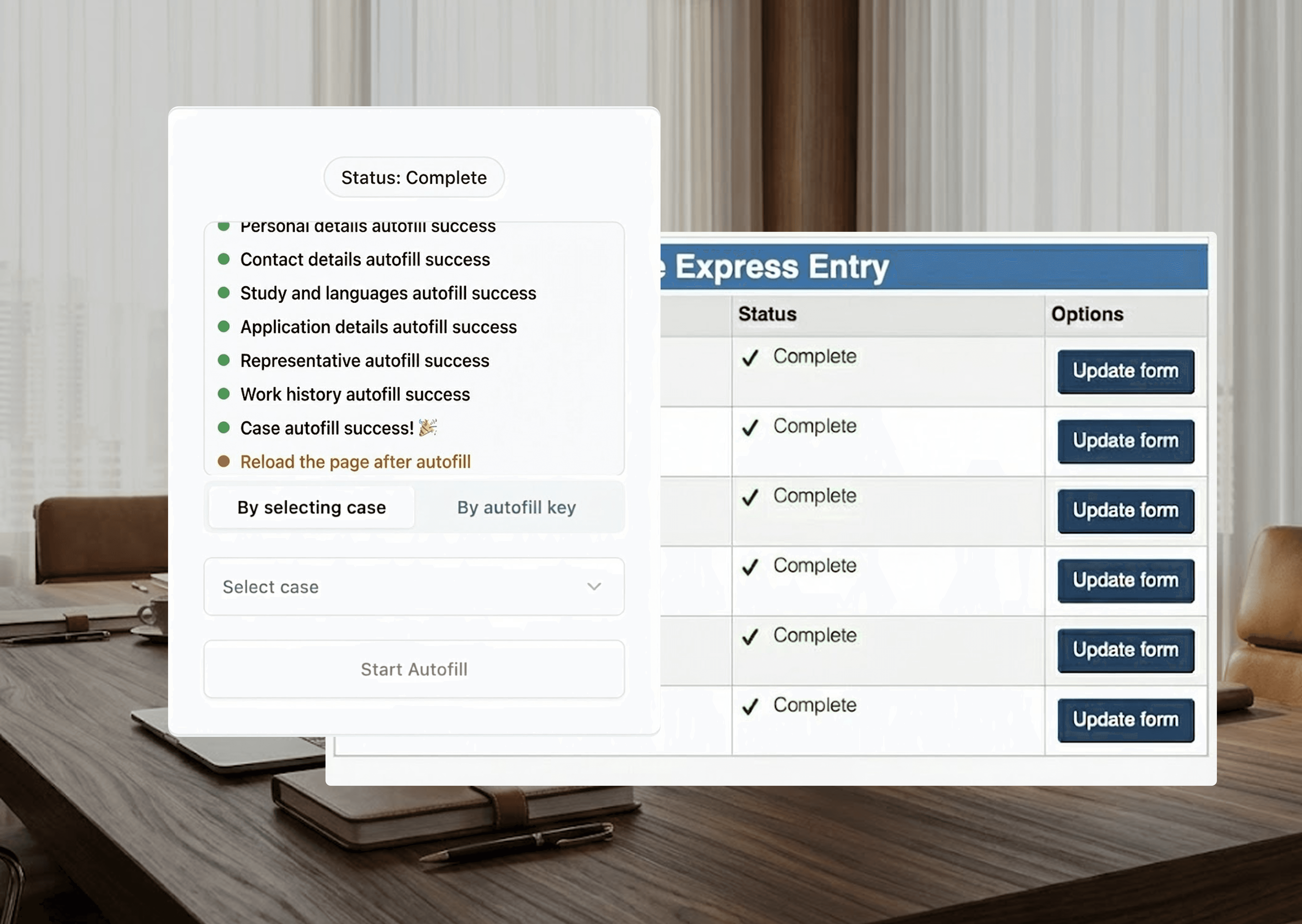 Express Entry Autofill